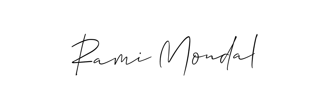 Best and Professional Signature Style for Rami Mondal. Allison_Script Best Signature Style Collection. Rami Mondal signature style 2 images and pictures png