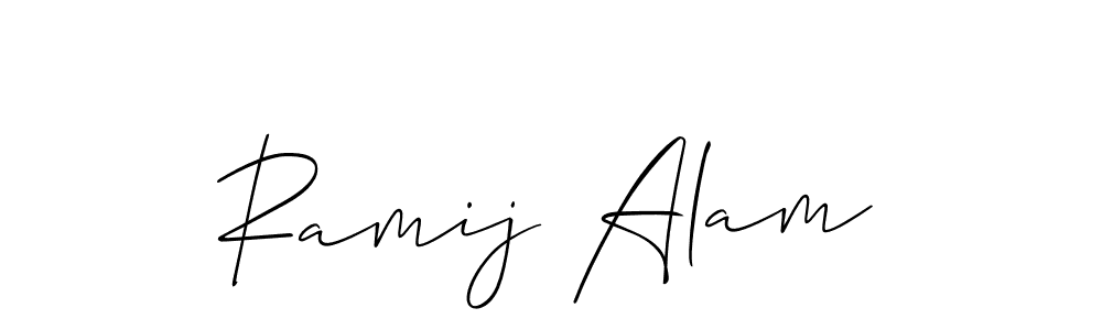 Best and Professional Signature Style for Ramij Alam. Allison_Script Best Signature Style Collection. Ramij Alam signature style 2 images and pictures png