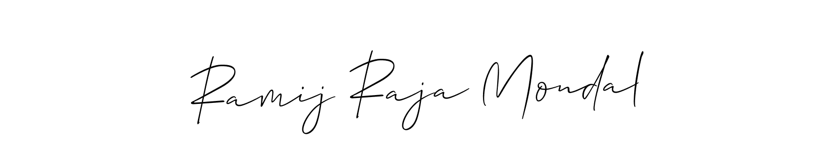 How to Draw Ramij Raja Mondal signature style? Allison_Script is a latest design signature styles for name Ramij Raja Mondal. Ramij Raja Mondal signature style 2 images and pictures png
