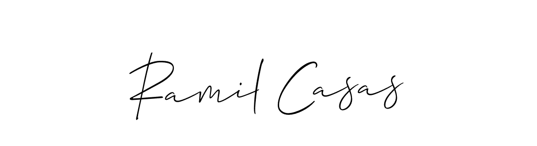 Also we have Ramil Casas name is the best signature style. Create professional handwritten signature collection using Allison_Script autograph style. Ramil Casas signature style 2 images and pictures png