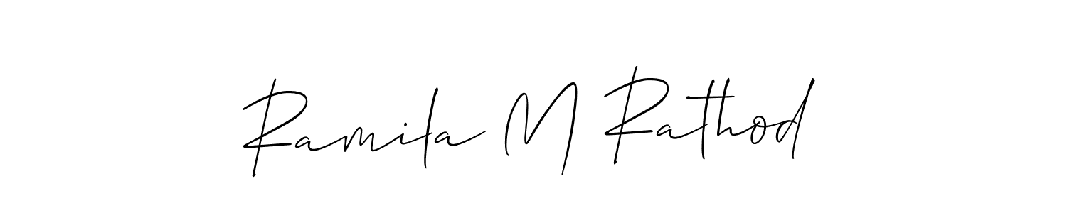 Here are the top 10 professional signature styles for the name Ramila M Rathod. These are the best autograph styles you can use for your name. Ramila M Rathod signature style 2 images and pictures png