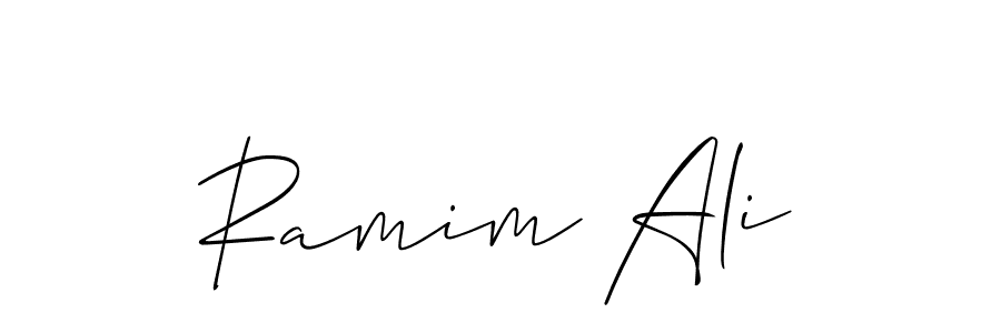 Also we have Ramim Ali name is the best signature style. Create professional handwritten signature collection using Allison_Script autograph style. Ramim Ali signature style 2 images and pictures png