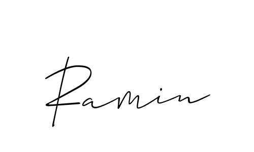 Best and Professional Signature Style for Ramin. Allison_Script Best Signature Style Collection. Ramin signature style 2 images and pictures png