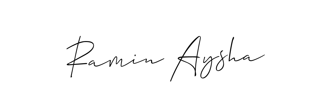 Once you've used our free online signature maker to create your best signature Allison_Script style, it's time to enjoy all of the benefits that Ramin Aysha name signing documents. Ramin Aysha signature style 2 images and pictures png