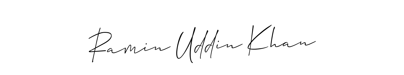 Check out images of Autograph of Ramin Uddin Khan name. Actor Ramin Uddin Khan Signature Style. Allison_Script is a professional sign style online. Ramin Uddin Khan signature style 2 images and pictures png