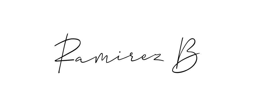 This is the best signature style for the Ramirez B name. Also you like these signature font (Allison_Script). Mix name signature. Ramirez B signature style 2 images and pictures png