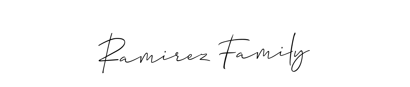 You should practise on your own different ways (Allison_Script) to write your name (Ramirez Family) in signature. don't let someone else do it for you. Ramirez Family signature style 2 images and pictures png