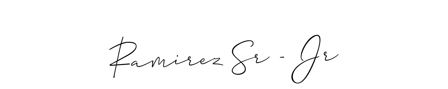 You can use this online signature creator to create a handwritten signature for the name Ramirez Sr - Jr. This is the best online autograph maker. Ramirez Sr - Jr signature style 2 images and pictures png