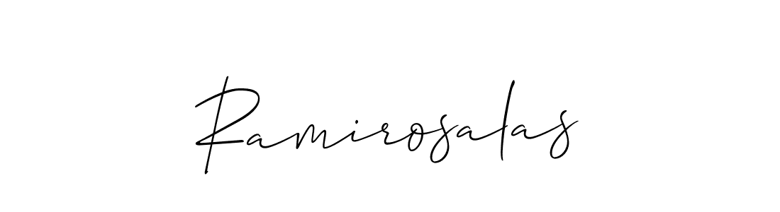 Best and Professional Signature Style for Ramirosalas. Allison_Script Best Signature Style Collection. Ramirosalas signature style 2 images and pictures png