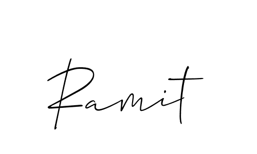 Ramit stylish signature style. Best Handwritten Sign (Allison_Script) for my name. Handwritten Signature Collection Ideas for my name Ramit. Ramit signature style 2 images and pictures png