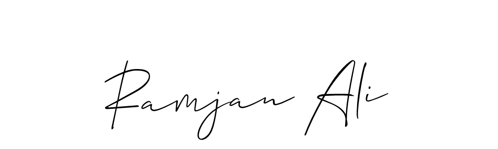 Also You can easily find your signature by using the search form. We will create Ramjan Ali name handwritten signature images for you free of cost using Allison_Script sign style. Ramjan Ali signature style 2 images and pictures png