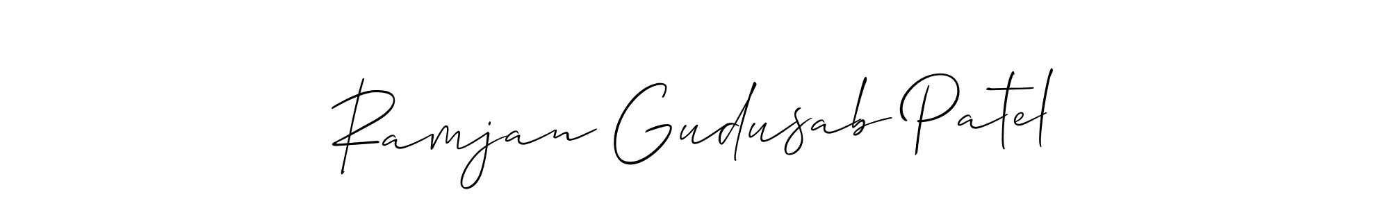 Once you've used our free online signature maker to create your best signature Allison_Script style, it's time to enjoy all of the benefits that Ramjan Gudusab Patel name signing documents. Ramjan Gudusab Patel signature style 2 images and pictures png