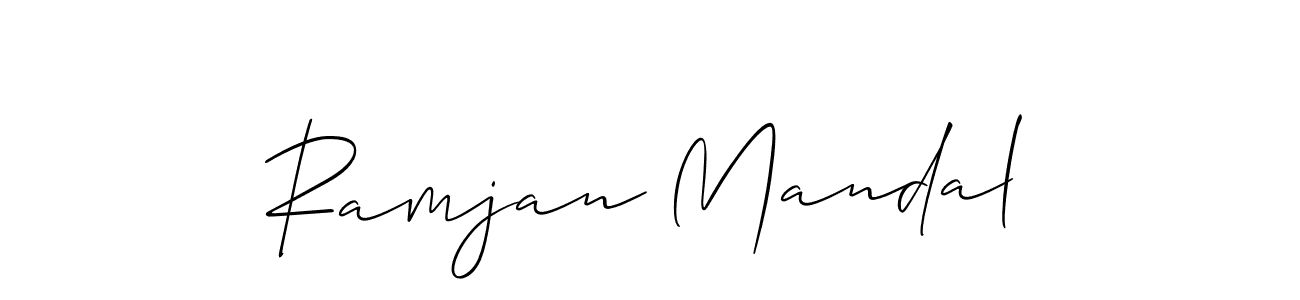 Also we have Ramjan Mandal name is the best signature style. Create professional handwritten signature collection using Allison_Script autograph style. Ramjan Mandal signature style 2 images and pictures png