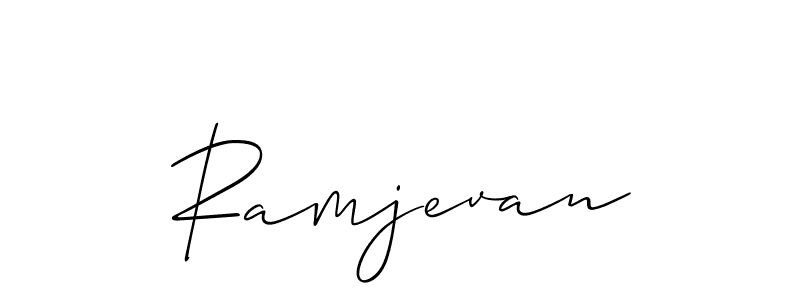 Also we have Ramjevan name is the best signature style. Create professional handwritten signature collection using Allison_Script autograph style. Ramjevan signature style 2 images and pictures png
