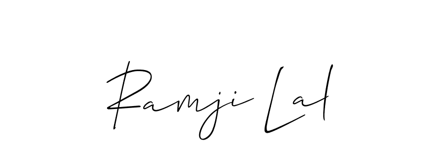 Allison_Script is a professional signature style that is perfect for those who want to add a touch of class to their signature. It is also a great choice for those who want to make their signature more unique. Get Ramji Lal name to fancy signature for free. Ramji Lal signature style 2 images and pictures png