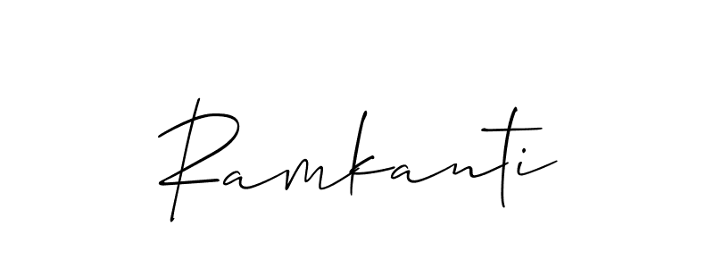 Allison_Script is a professional signature style that is perfect for those who want to add a touch of class to their signature. It is also a great choice for those who want to make their signature more unique. Get Ramkanti name to fancy signature for free. Ramkanti signature style 2 images and pictures png