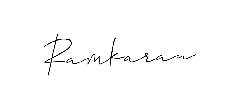 Ramkaran stylish signature style. Best Handwritten Sign (Allison_Script) for my name. Handwritten Signature Collection Ideas for my name Ramkaran. Ramkaran signature style 2 images and pictures png