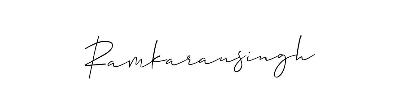 Also we have Ramkaransingh name is the best signature style. Create professional handwritten signature collection using Allison_Script autograph style. Ramkaransingh signature style 2 images and pictures png