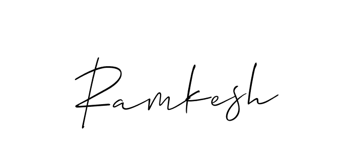 Ramkesh stylish signature style. Best Handwritten Sign (Allison_Script) for my name. Handwritten Signature Collection Ideas for my name Ramkesh. Ramkesh signature style 2 images and pictures png