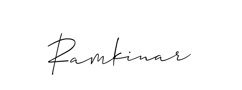 Ramkinar stylish signature style. Best Handwritten Sign (Allison_Script) for my name. Handwritten Signature Collection Ideas for my name Ramkinar. Ramkinar signature style 2 images and pictures png