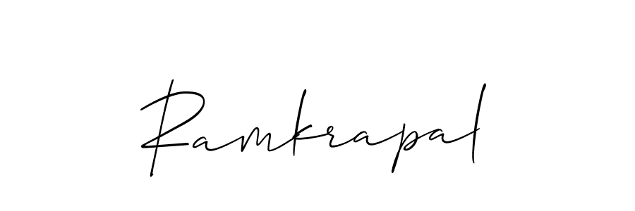 Create a beautiful signature design for name Ramkrapal. With this signature (Allison_Script) fonts, you can make a handwritten signature for free. Ramkrapal signature style 2 images and pictures png