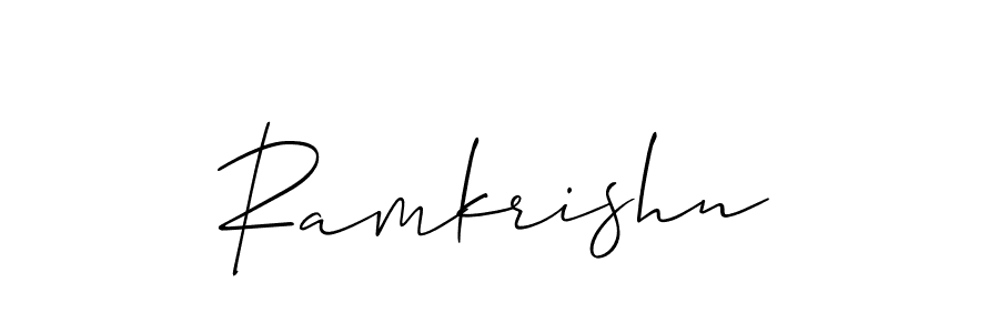 Also we have Ramkrishn name is the best signature style. Create professional handwritten signature collection using Allison_Script autograph style. Ramkrishn signature style 2 images and pictures png