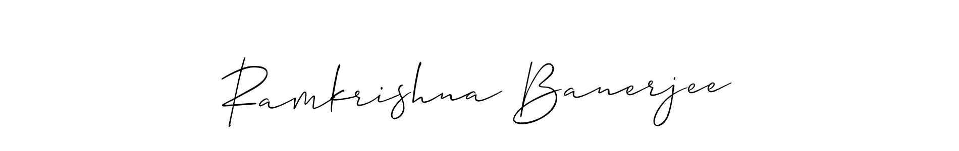 Make a beautiful signature design for name Ramkrishna Banerjee. Use this online signature maker to create a handwritten signature for free. Ramkrishna Banerjee signature style 2 images and pictures png