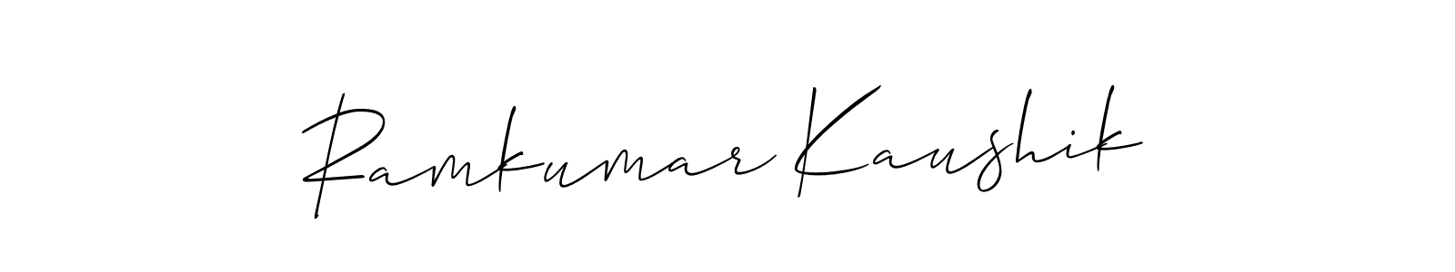 Also You can easily find your signature by using the search form. We will create Ramkumar Kaushik name handwritten signature images for you free of cost using Allison_Script sign style. Ramkumar Kaushik signature style 2 images and pictures png