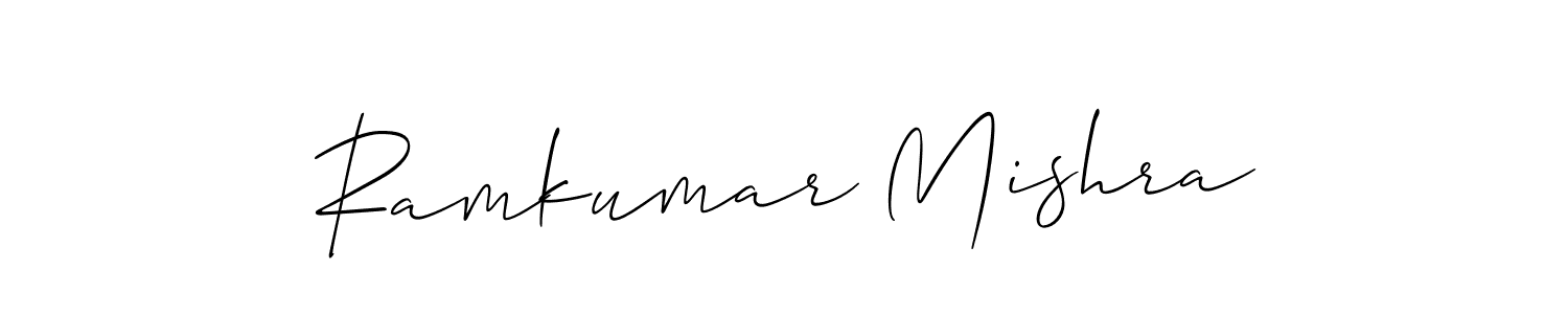 It looks lik you need a new signature style for name Ramkumar Mishra. Design unique handwritten (Allison_Script) signature with our free signature maker in just a few clicks. Ramkumar Mishra signature style 2 images and pictures png