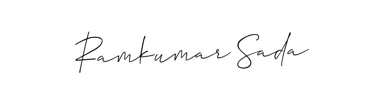 How to Draw Ramkumar Sada signature style? Allison_Script is a latest design signature styles for name Ramkumar Sada. Ramkumar Sada signature style 2 images and pictures png