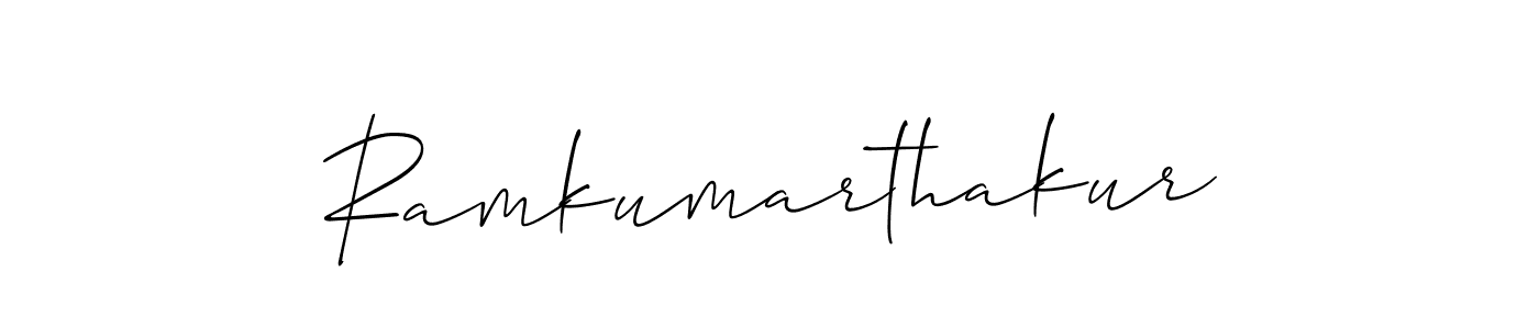 How to Draw Ramkumarthakur signature style? Allison_Script is a latest design signature styles for name Ramkumarthakur. Ramkumarthakur signature style 2 images and pictures png
