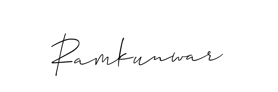 Make a beautiful signature design for name Ramkunwar. With this signature (Allison_Script) style, you can create a handwritten signature for free. Ramkunwar signature style 2 images and pictures png