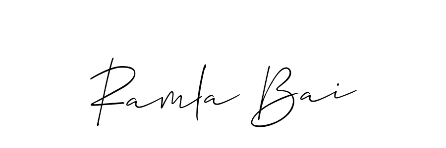 Once you've used our free online signature maker to create your best signature Allison_Script style, it's time to enjoy all of the benefits that Ramla Bai name signing documents. Ramla Bai signature style 2 images and pictures png