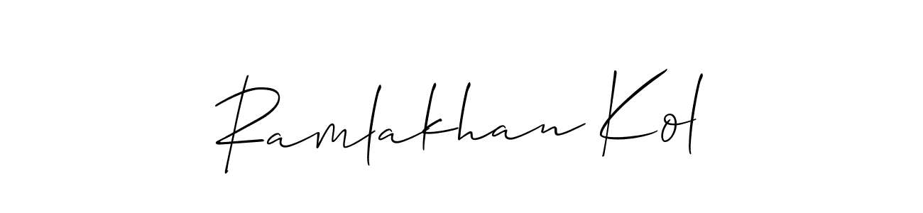Here are the top 10 professional signature styles for the name Ramlakhan Kol. These are the best autograph styles you can use for your name. Ramlakhan Kol signature style 2 images and pictures png