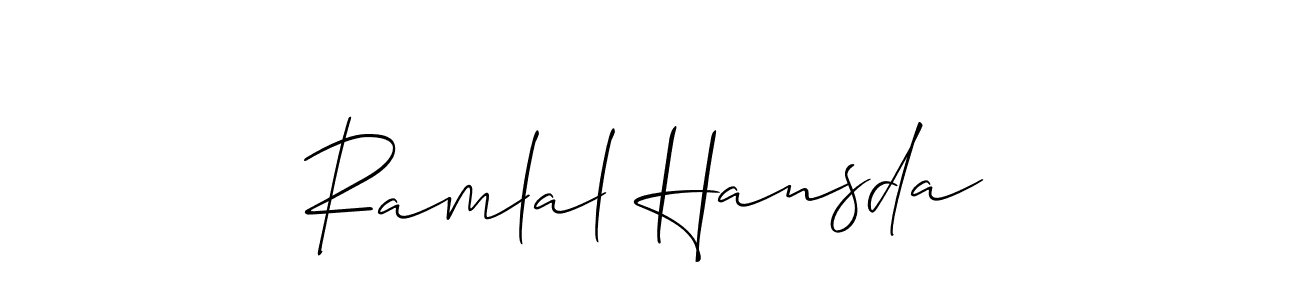 Make a beautiful signature design for name Ramlal Hansda. Use this online signature maker to create a handwritten signature for free. Ramlal Hansda signature style 2 images and pictures png