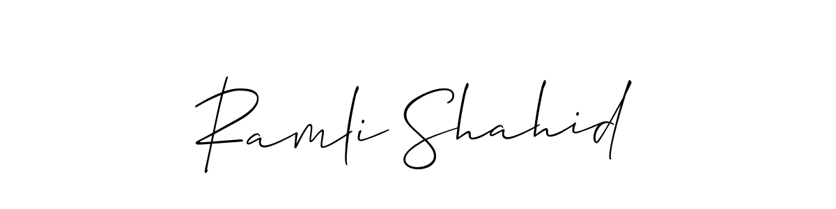 See photos of Ramli Shahid official signature by Spectra . Check more albums & portfolios. Read reviews & check more about Allison_Script font. Ramli Shahid signature style 2 images and pictures png