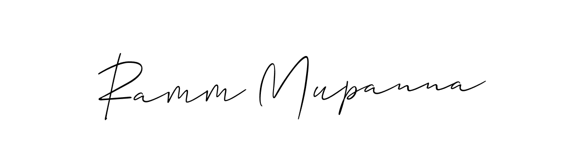 Also we have Ramm Mupanna name is the best signature style. Create professional handwritten signature collection using Allison_Script autograph style. Ramm Mupanna signature style 2 images and pictures png