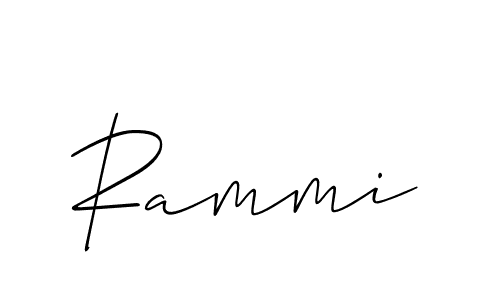 if you are searching for the best signature style for your name Rammi. so please give up your signature search. here we have designed multiple signature styles  using Allison_Script. Rammi signature style 2 images and pictures png