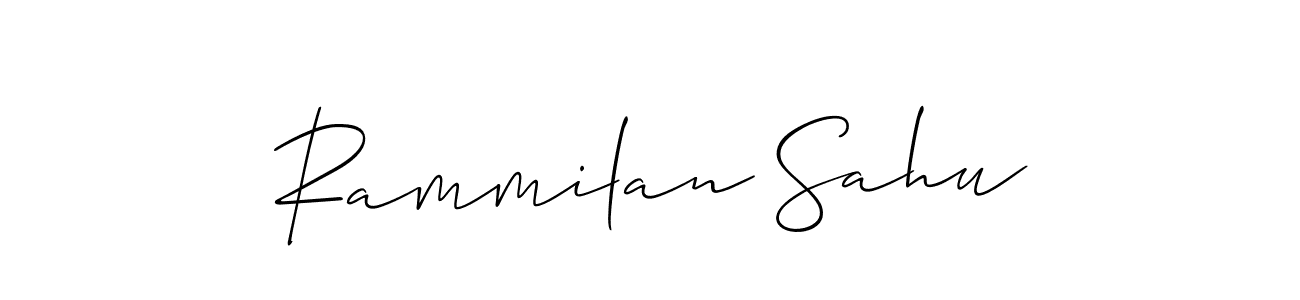 Design your own signature with our free online signature maker. With this signature software, you can create a handwritten (Allison_Script) signature for name Rammilan Sahu. Rammilan Sahu signature style 2 images and pictures png