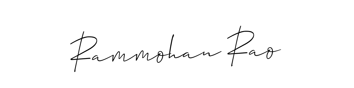 This is the best signature style for the Rammohan Rao name. Also you like these signature font (Allison_Script). Mix name signature. Rammohan Rao signature style 2 images and pictures png