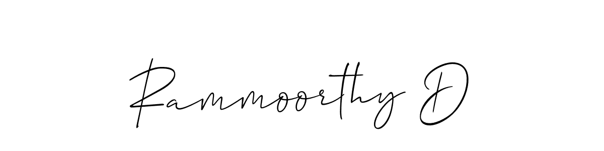 You should practise on your own different ways (Allison_Script) to write your name (Rammoorthy D) in signature. don't let someone else do it for you. Rammoorthy D signature style 2 images and pictures png