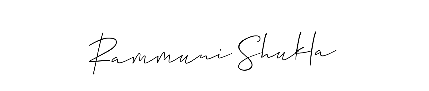 Similarly Allison_Script is the best handwritten signature design. Signature creator online .You can use it as an online autograph creator for name Rammuni Shukla. Rammuni Shukla signature style 2 images and pictures png