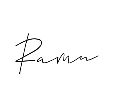 How to make Ramn name signature. Use Allison_Script style for creating short signs online. This is the latest handwritten sign. Ramn signature style 2 images and pictures png