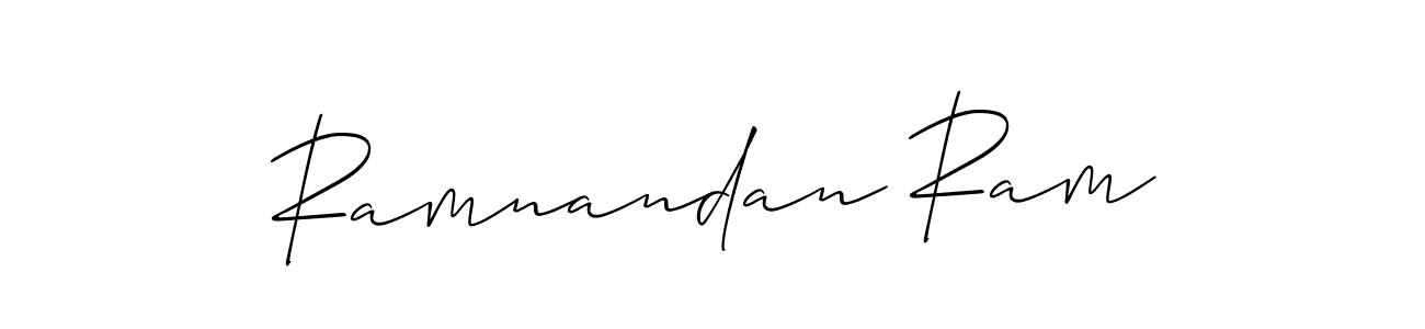 How to make Ramnandan Ram signature? Allison_Script is a professional autograph style. Create handwritten signature for Ramnandan Ram name. Ramnandan Ram signature style 2 images and pictures png