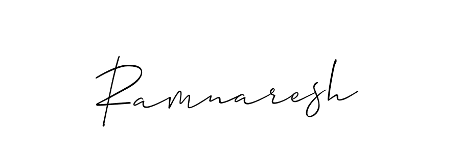 Design your own signature with our free online signature maker. With this signature software, you can create a handwritten (Allison_Script) signature for name Ramnaresh. Ramnaresh signature style 2 images and pictures png