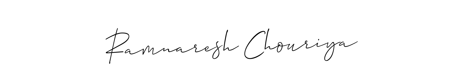 if you are searching for the best signature style for your name Ramnaresh Chouriya. so please give up your signature search. here we have designed multiple signature styles  using Allison_Script. Ramnaresh Chouriya signature style 2 images and pictures png