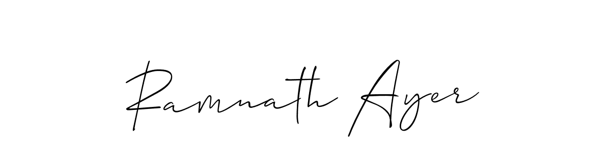 Make a beautiful signature design for name Ramnath Ayer. Use this online signature maker to create a handwritten signature for free. Ramnath Ayer signature style 2 images and pictures png