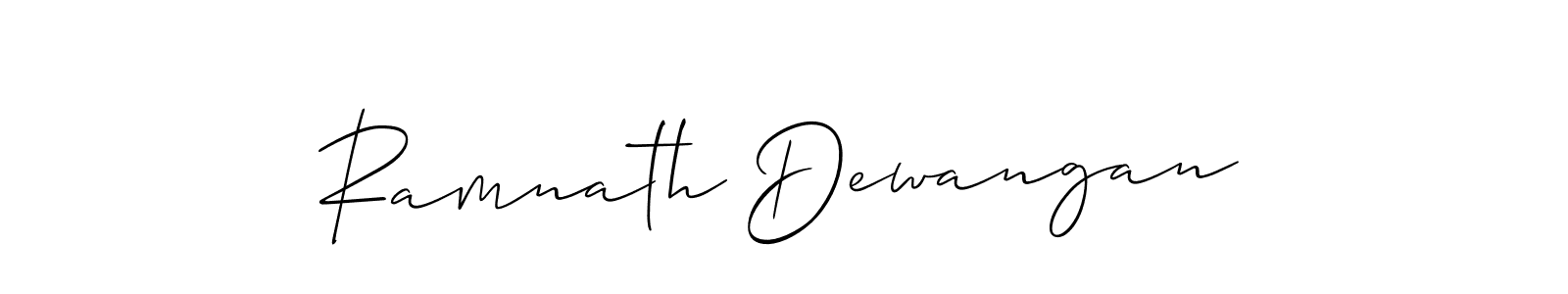 You can use this online signature creator to create a handwritten signature for the name Ramnath Dewangan. This is the best online autograph maker. Ramnath Dewangan signature style 2 images and pictures png