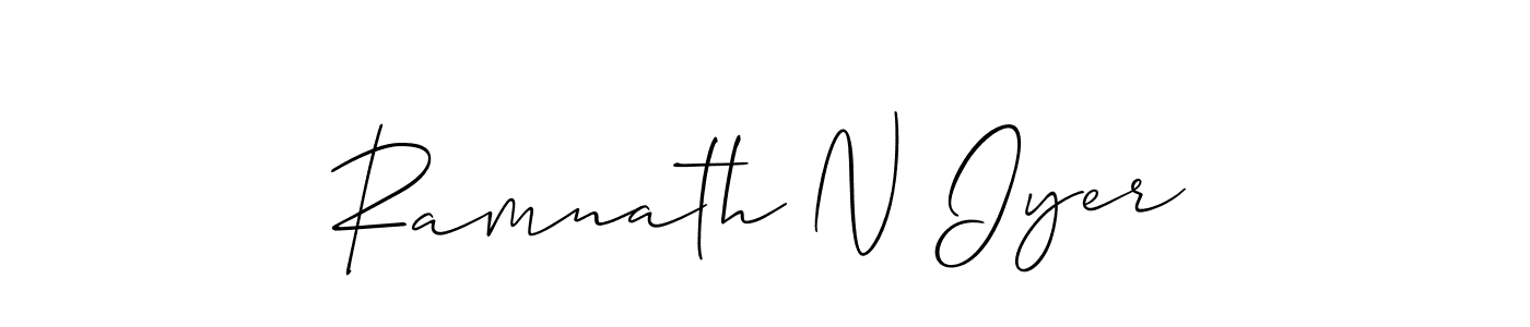 Make a beautiful signature design for name Ramnath N Iyer. Use this online signature maker to create a handwritten signature for free. Ramnath N Iyer signature style 2 images and pictures png