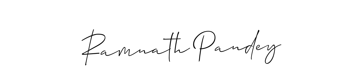 How to make Ramnath Pandey signature? Allison_Script is a professional autograph style. Create handwritten signature for Ramnath Pandey name. Ramnath Pandey signature style 2 images and pictures png